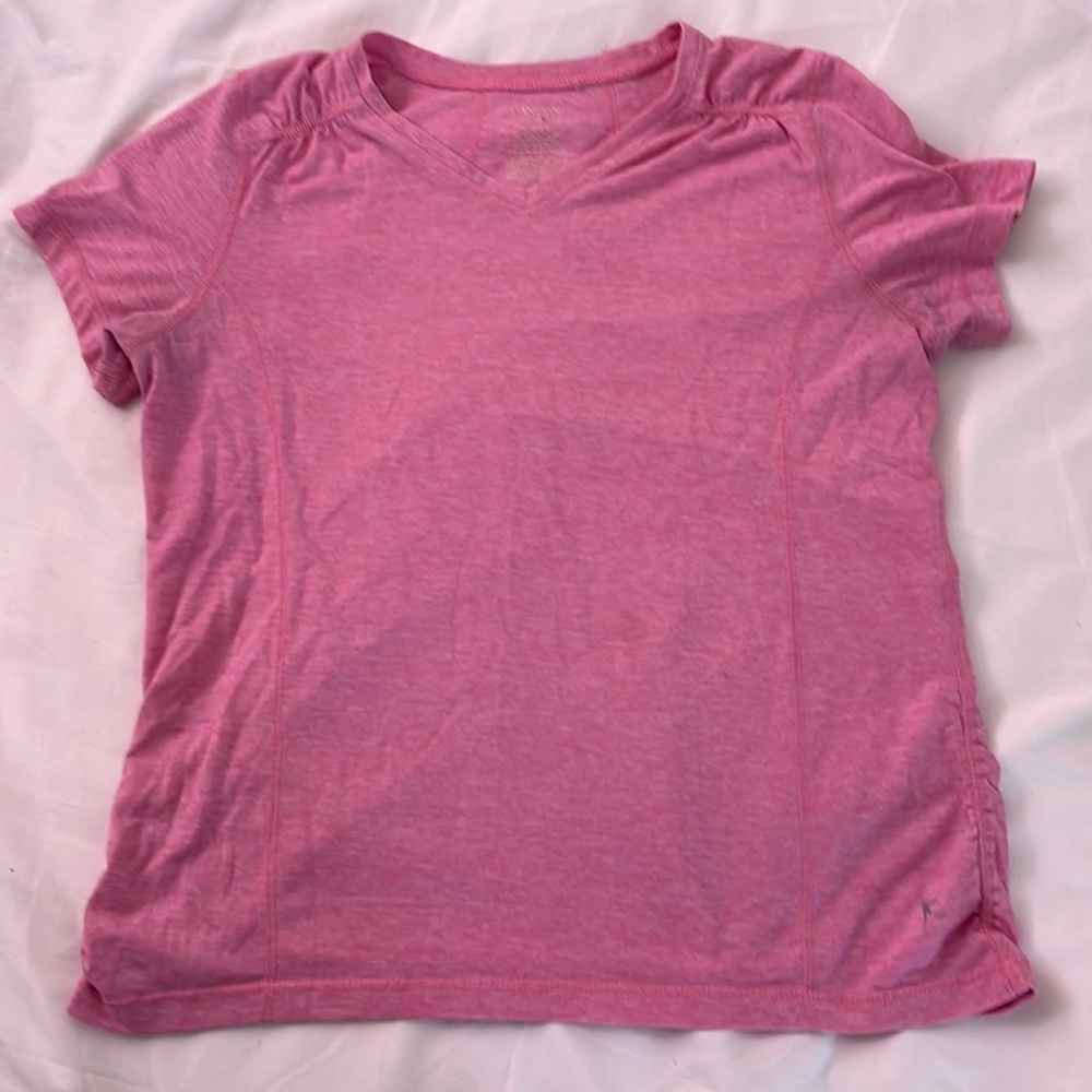 Pink Danskin Now athletic T-shirt. Youth XL (14-16).